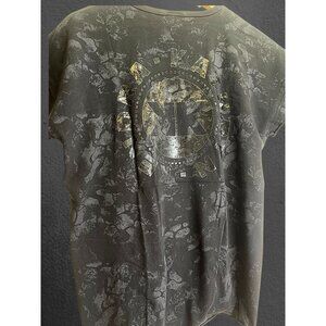 Gymshark KKFit T-Shirt - Camo- Womens‎ Small